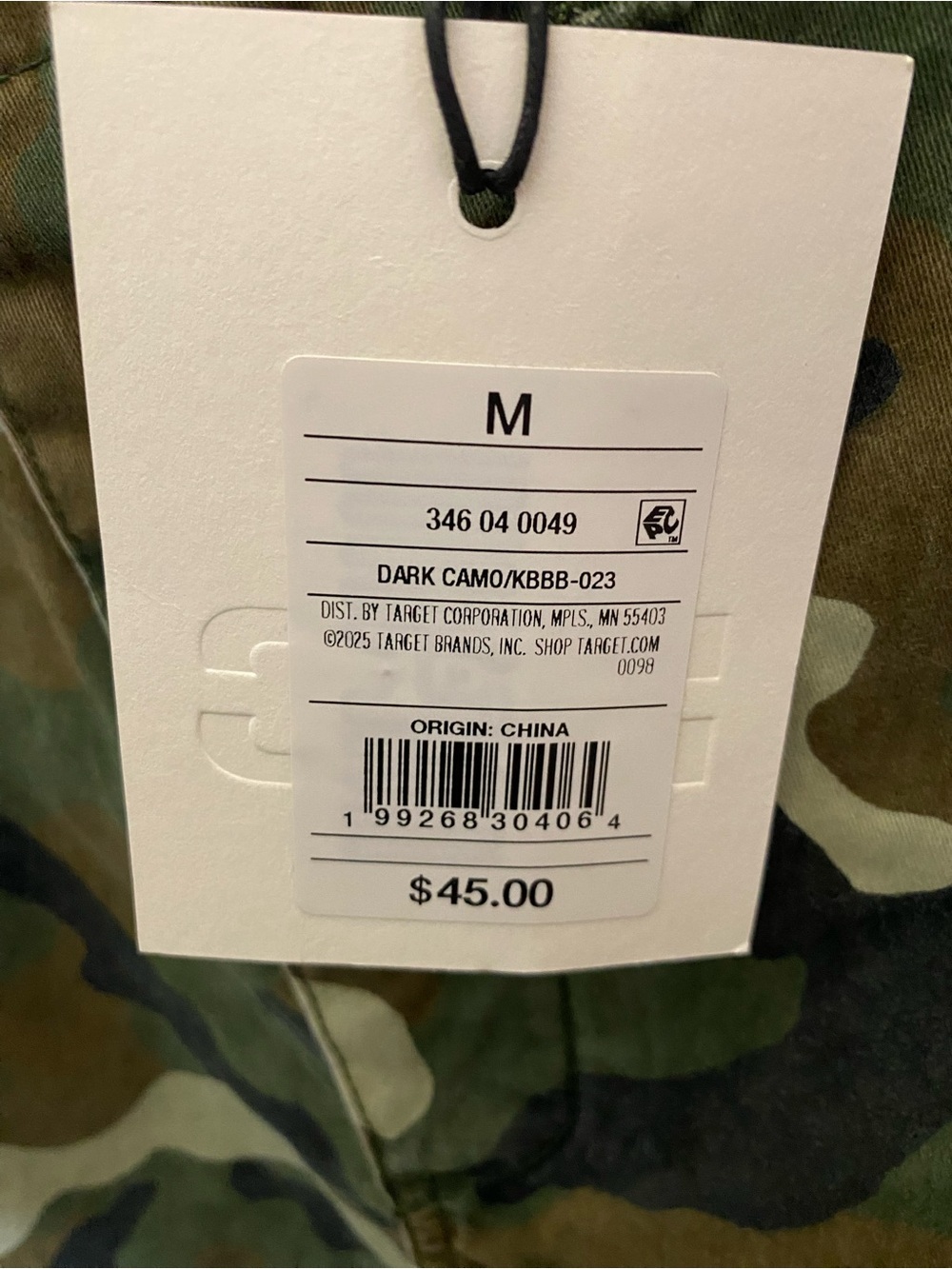 NWT KBB by KAHLANA Women's Mid-Rise Dark Camo 'The Cargo Jogger' Pants - Picture 5 of 12